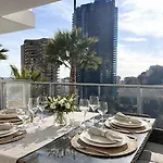 شقة Sun Paradise Seaview&terrace Parking&pool *