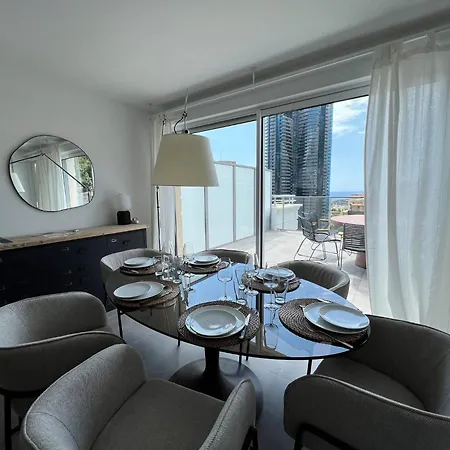 Sun Paradise Seaview&terrace Parking&pool 博索莱伊
